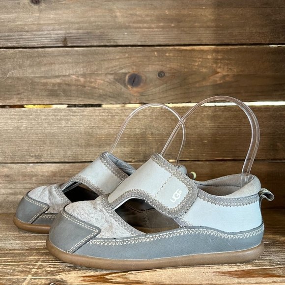 Little Kids Childrens UGG Delta Gray Closed Toe Comfort Shoes Sandals Size 12 C - Picture 2 of 7